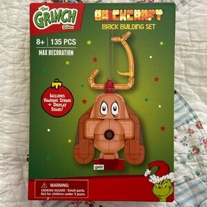 Brickcraft Building Blocks Max the dog from the Grinch Ornament or Display